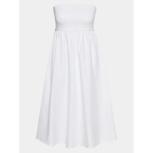 Gina Tricot Sukienka codzienna 19565 Biały Regular Fit ze sklepu MODIVO w kategorii Sukienki - zdjęcie 168450781