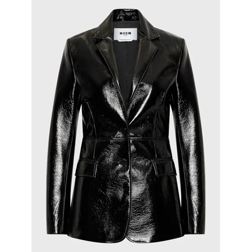 MSGM Marynarka 3341MDG01 227604 Czarny Regular Fit 38 MODIVO