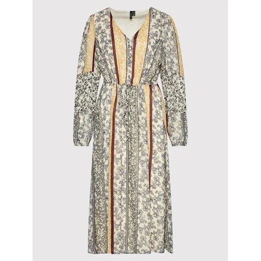 Vero Moda Curve Sukienka codzienna Nora 10251640 Beżowy Loose Fit 44 promocja MODIVO