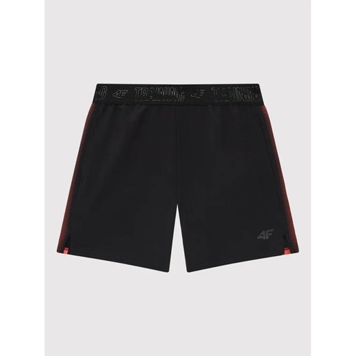 4F Szorty sportowe HJL22-JSKMTR002 Czarny Regular Fit 122_128 MODIVO okazja