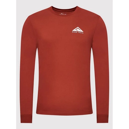 Nike Longsleeve Trail CZ9821 Bordowy Standard Fit Nike S MODIVO