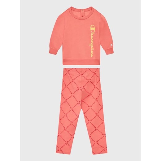 Champion Komplet bluza i legginsy 404504 Różowy Regular Fit ze sklepu MODIVO w kategorii Komplety niemowlęce - zdjęcie 168453410