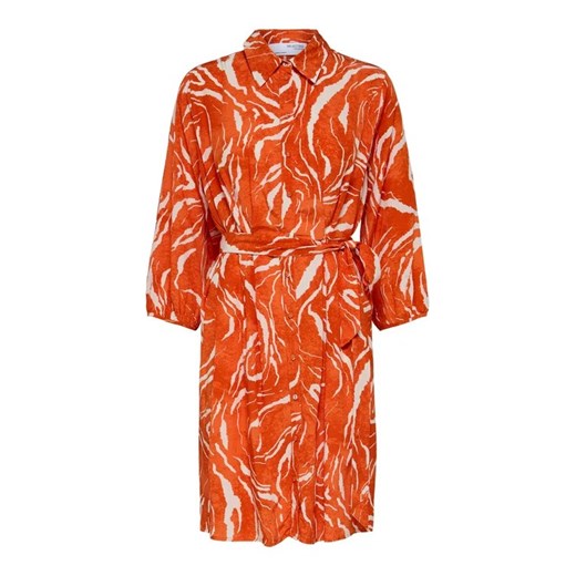 Selected Femme Sukienka koszulowa 16089034 Pomarańczowy Regular Fit Selected Femme 38 promocyjna cena MODIVO