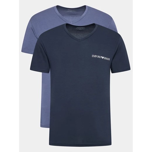Emporio Armani Underwear Komplet 2 t-shirtów 111849 3R717 50936 Granatowy Regular Fit ze sklepu MODIVO w kategorii T-shirty męskie - zdjęcie 168453493