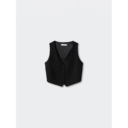 Mango Kamizelka Diplo 57983808 Czarny Regular Fit Mango XXL okazja MODIVO
