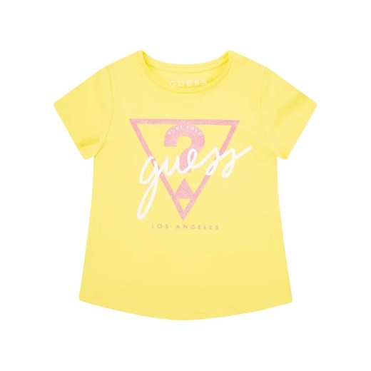 Guess T-Shirt K01I09 K9IY0 Żółty Regular Fit Guess 3 promocja MODIVO