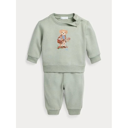 Polo Ralph Lauren Komplet bluzka i spodnie Ls Cn Bear 320918199001 Szary Regular Polo Ralph Lauren 18M wyprzedaż MODIVO