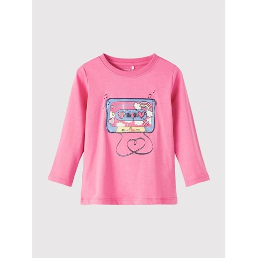 NAME IT Bluzka 13204875 Różowy Regular Fit ze sklepu MODIVO w kategorii Bluzki dziewczęce - zdjęcie 168455011