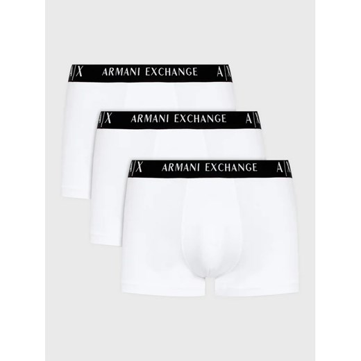 Armani Exchange Komplet 3 par bokserek 957028 CC282 48310 Biały ze sklepu MODIVO w kategorii Majtki męskie - zdjęcie 168455370