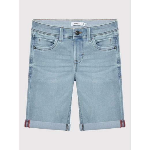 NAME IT Szorty jeansowe 13150022 Niebieski Slim Fit ze sklepu MODIVO w kategorii Spodenki chłopięce - zdjęcie 168455540