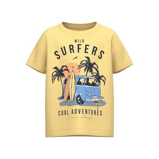 NAME IT T-Shirt 13216933 Żółty Regular Fit ze sklepu MODIVO w kategorii T-shirty chłopięce - zdjęcie 168456292