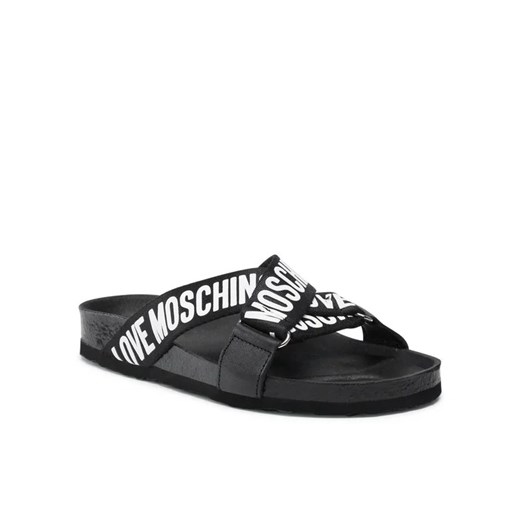 LOVE MOSCHINO Klapki JA28143G1EIX000A Czarny Love Moschino 36 okazja MODIVO