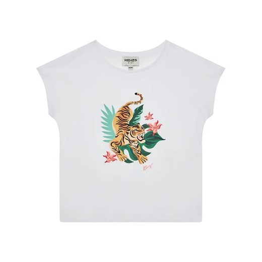 Kenzo Kids T-Shirt K15099 S Biały Regular Fit Kenzo Kids 10Y okazja MODIVO