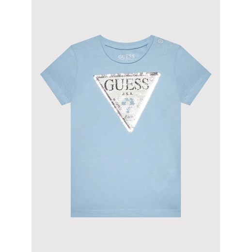 Guess T-Shirt K1YI26 K6YW1 Niebieski Regular Fit Guess 5Y MODIVO