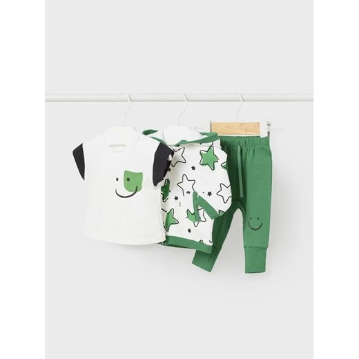 Mayoral Komplet t-shirt, bluza i spodnie 1892 Zielony Regular Fit Mayoral 2_4M promocyjna cena MODIVO