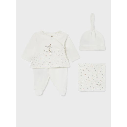 Mayoral Komplet bluzka i spodnie 9209 Écru Regular Fit ze sklepu MODIVO w kategorii Komplety niemowlęce - zdjęcie 168458452