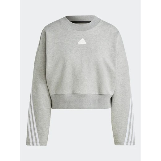adidas Bluza Future Icons 3-Stripes Sweatshirt IB8496 Szary Loose Fit L okazyjna cena MODIVO