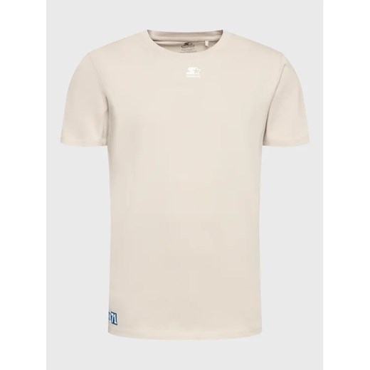 Starter T-Shirt SMN-316-122 Beżowy Regular Fit ze sklepu MODIVO w kategorii T-shirty męskie - zdjęcie 168458794