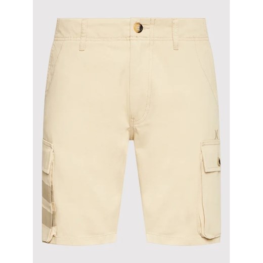 Hurley Szorty materiałowe Oceancare MDBEU00305 Beżowy Straight Fit Hurley 34 MODIVO