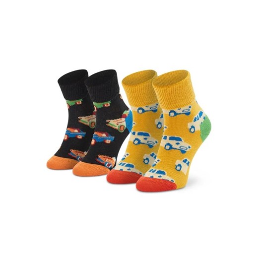 Happy Socks Zestaw 2 par wysokich skarpet dziecięcych KCAR19-9300 Kolorowy ze sklepu MODIVO w kategorii Skarpetki dziecięce - zdjęcie 168459632