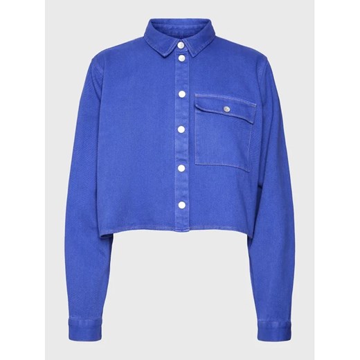 Noisy May Koszula jeansowa Maddy 27023614 Niebieski Cropped Fit Noisy May M promocja MODIVO