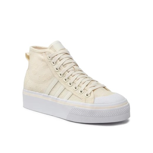 adidas Buty Nizza Platform Mid W GX8356 Beżowy 38_23 MODIVO