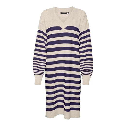 Vero Moda Sukienka dzianinowa 10291350 Beżowy Loose Fit Vero Moda XS MODIVO