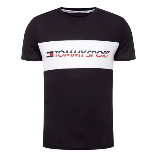 Tommy Sport T-Shirt Logo Driver S20S200486 Czarny Regular Fit Tommy Sport L MODIVO