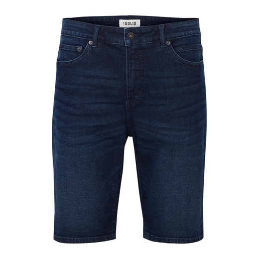 Solid Szorty jeansowe 21104980 Granatowy Regular Fit Solid M MODIVO promocja
