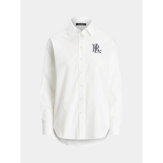 Lauren Ralph Lauren Koszula 200932538001 Biały Straight Fit L MODIVO