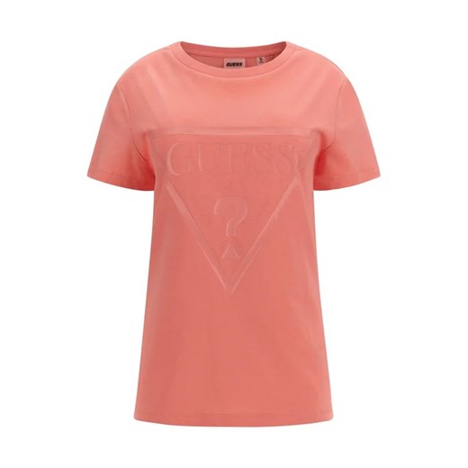 Guess T-Shirt Adele V2YI07 K8HM0 Różowy Regular Fit Guess XXS wyprzedaż MODIVO
