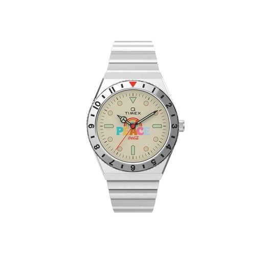 Timex Zegarek Lab Archive 1971 Unity Collection TW2V25800 Srebrny uniwersalny MODIVO