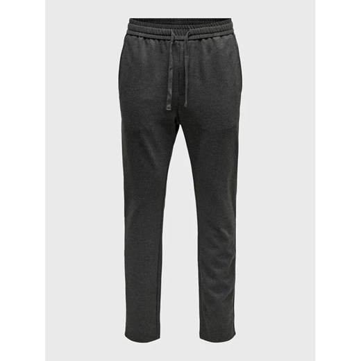Only & Sons Spodnie materiałowe Linus 22023492 Czarny Relaxed Fit Only & Sons S wyprzedaż MODIVO
