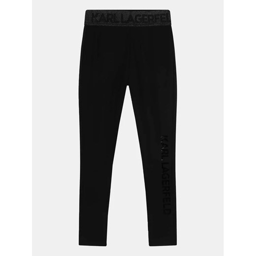 Karl Lagerfeld Kids Legginsy Z14213 S Czarny Slim Fit 6Y MODIVO okazja