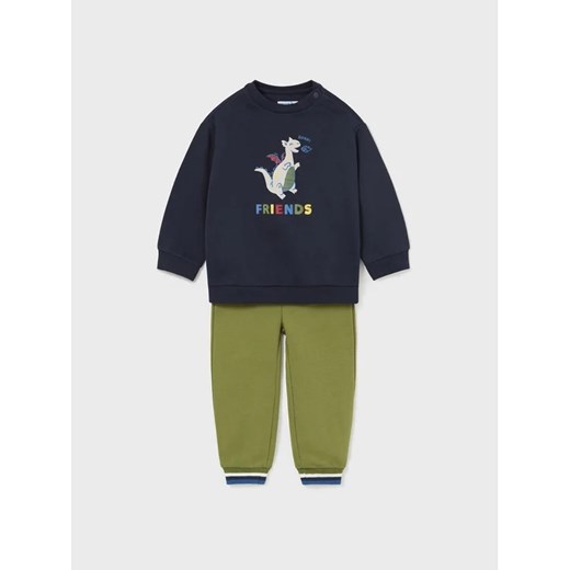 Mayoral Komplet bluza i spodnie materiałowe 2.874 Niebieski Regular Fit Mayoral 24M okazja MODIVO