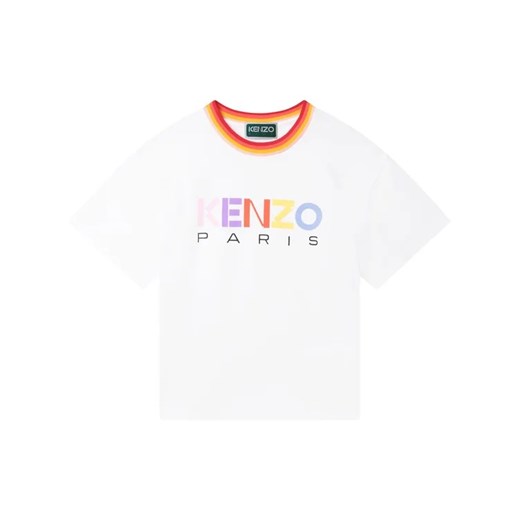 Kenzo Kids T-Shirt K15630 S Biały Regular Fit Kenzo Kids 8Y wyprzedaż MODIVO