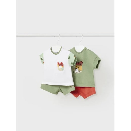 Mayoral Komplet 2 t-shirtów i spodenek 1629 Kolorowy Regular Fit ze sklepu MODIVO w kategorii Komplety niemowlęce - zdjęcie 168465074