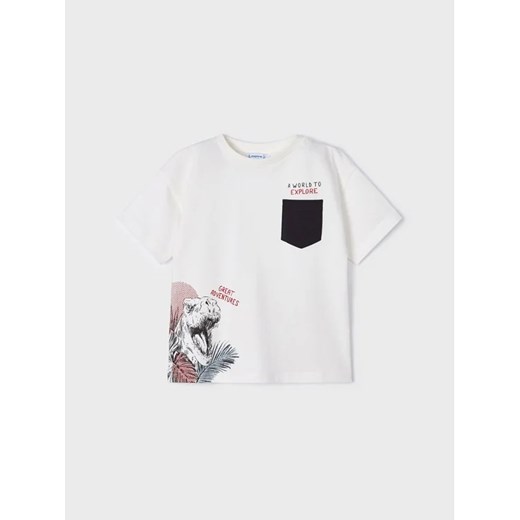 Mayoral T-Shirt 3005 Biały Regular Fit Mayoral 9Y okazyjna cena MODIVO