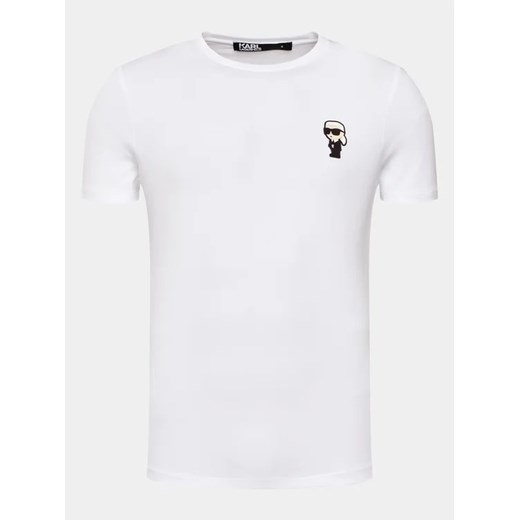 KARL LAGERFELD T-Shirt Crewneck 755027 500221 Biały Regular Fit Karl Lagerfeld XL MODIVO