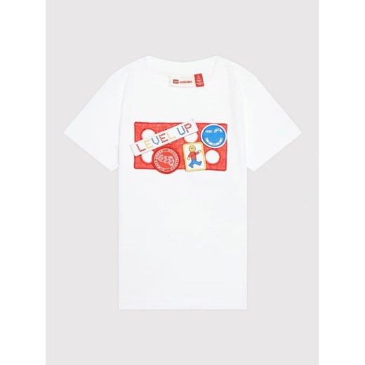 LEGO T-Shirt Ticho 11010432 Biały Regular Fit ze sklepu MODIVO w kategorii T-shirty chłopięce - zdjęcie 168465354