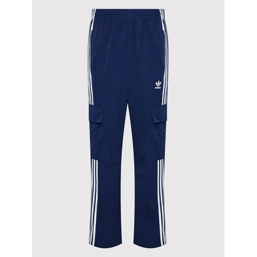 adidas Spodnie dresowe adicolor 3-Stripes Cargo HN6735 Granatowy Relaxed Fit L MODIVO