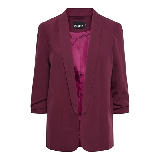 Pieces Marynarka 17090996 Bordowy Regular Fit Pieces M MODIVO