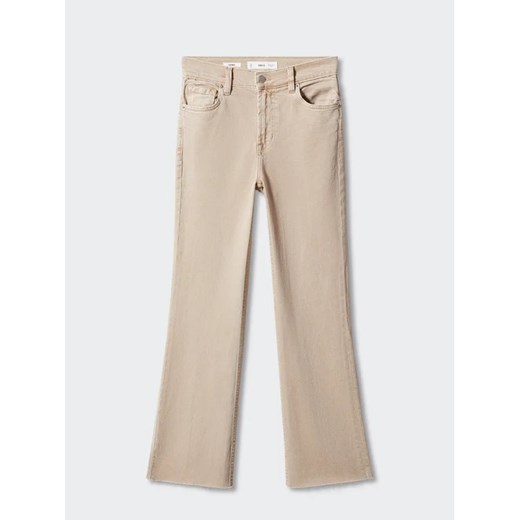 Mango Jeansy Sienna 57012890 Beżowy Cropp Flare Fit Mango 46 MODIVO