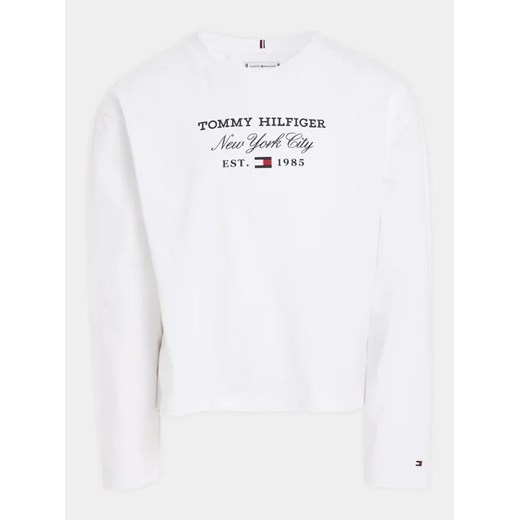 Tommy Hilfiger Bluzka KG0KG07643 M Biały Regular Fit Tommy Hilfiger 4Y okazja MODIVO