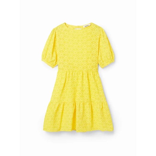 Desigual Sukienka codzienna Limon 23SWVW85 Żółty Regular Fit Desigual XS MODIVO