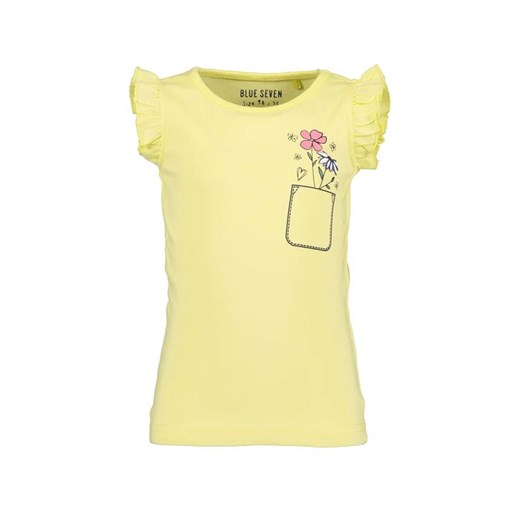 Blue Seven T-Shirt 700044 X Żółty Regular Fit ze sklepu MODIVO w kategorii Bluzki dziewczęce - zdjęcie 168469243
