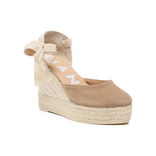 Manebi Espadryle Wedge Espadrilles W 1.9 WV Brązowy Manebi 40 wyprzedaż MODIVO