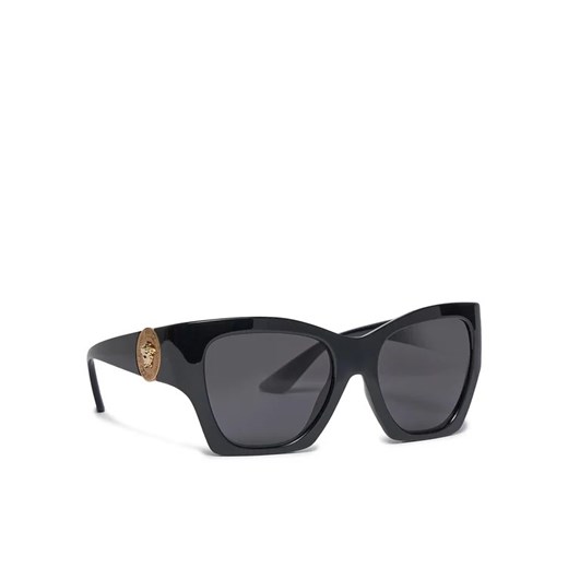 Versace Okulary przeciwsłoneczne 0VE4452 Czarny Versace 55 okazyjna cena MODIVO