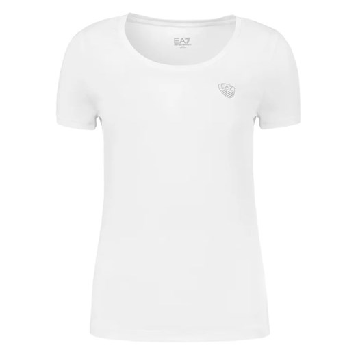 EA7 Emporio Armani T-Shirt 3GTT12 TJ29Z 1100 Biały Regular Fit XS MODIVO promocyjna cena