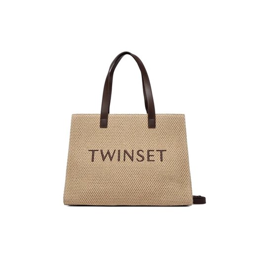 TWINSET Torebka 241TB7022 Beżowy ze sklepu MODIVO w kategorii Torby Shopper bag - zdjęcie 168470783